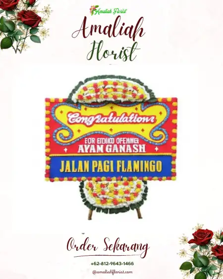 Sewa Papan Bunga Karangkemiri